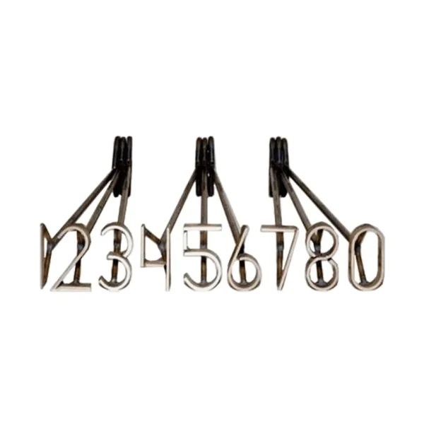 Fire Heated Branding Irons 0-9 Numbers