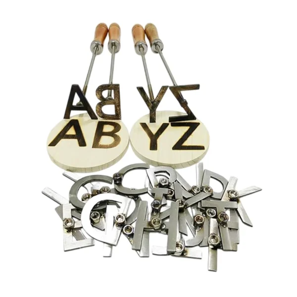 Fire Heated Branding Irons A-Z Alphabets
