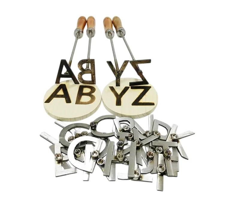 Fire Heated Branding Irons A-Z Alphabets