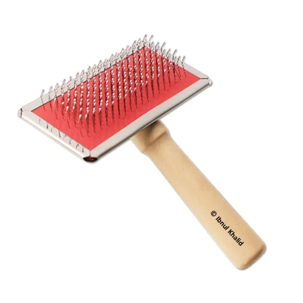 Slicker Brush Wooden Handle